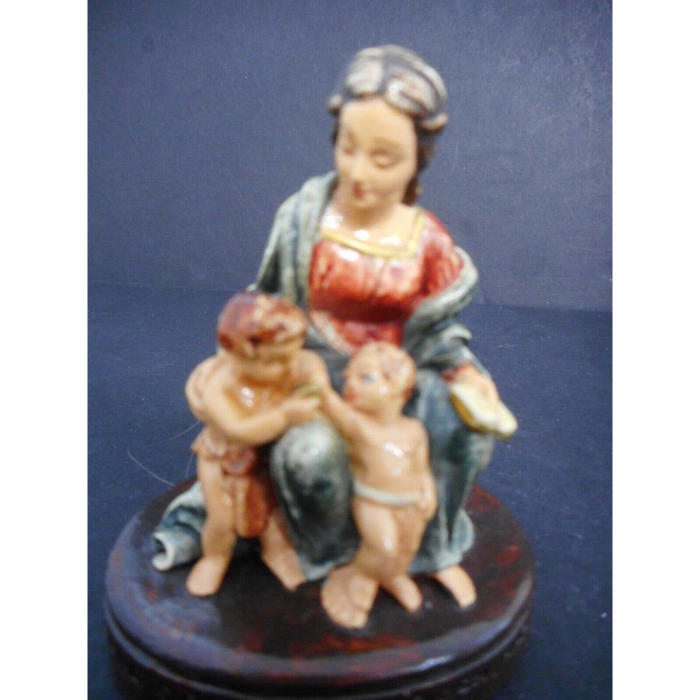 Sebastian Miniatures Toddlers with Madonna of the Goldfinch, Raphael